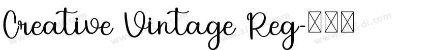 Creative Vintage Reg字体转换